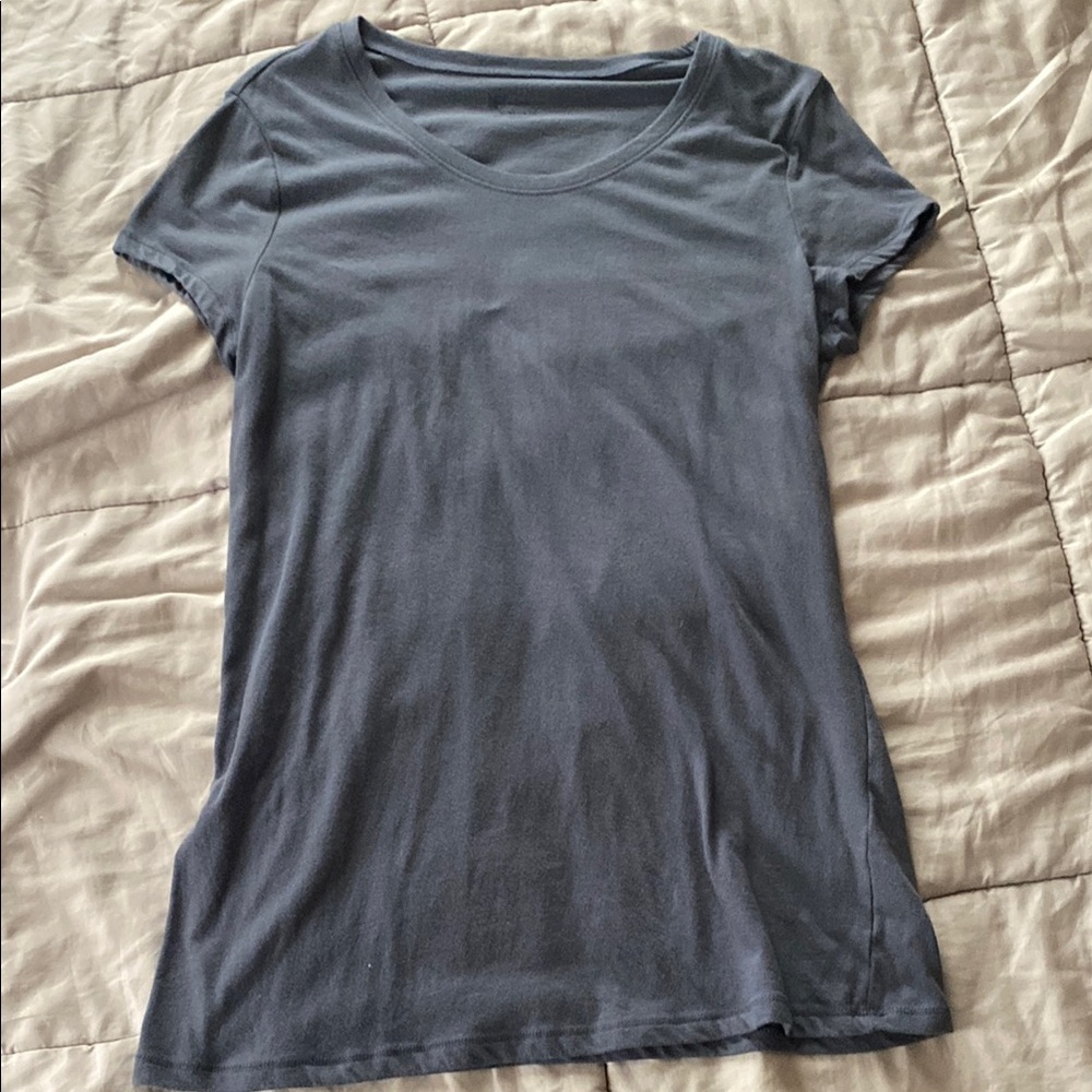 No Boundaries Slate Blue Short Sleeve Tee